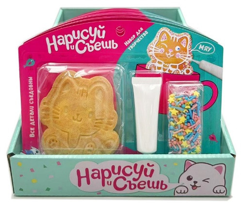  Набор для творчества Нарисуй и съешь "Котёнок" (блок 12шт 59г) в Наро-фоминске