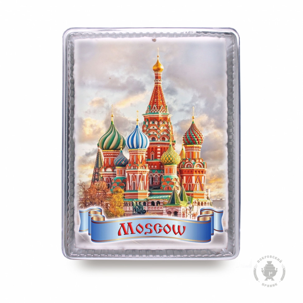  Пряник 600г MOSCOW с фотопечатью (в подарочной пластиковой упаковке)  в Наро-фоминске